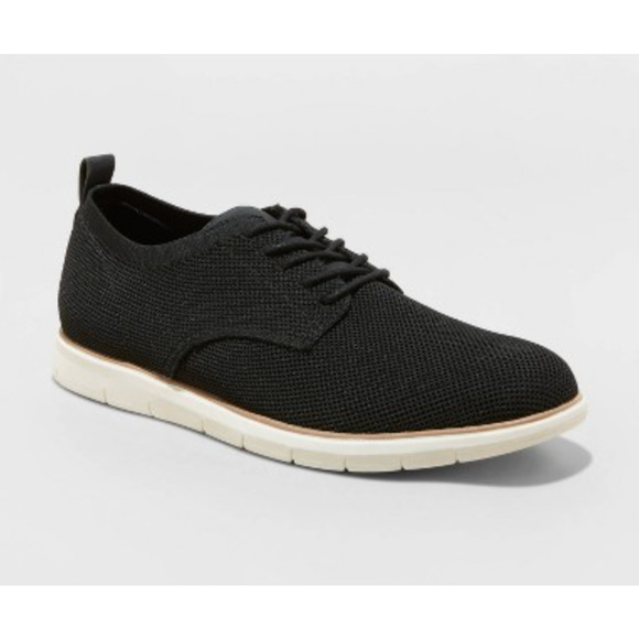 NWT Goodfellow & Co Men's Lace Up Casual Knit Dress Shoes Round Toe Padded 9.5 - Picture 1 of 13